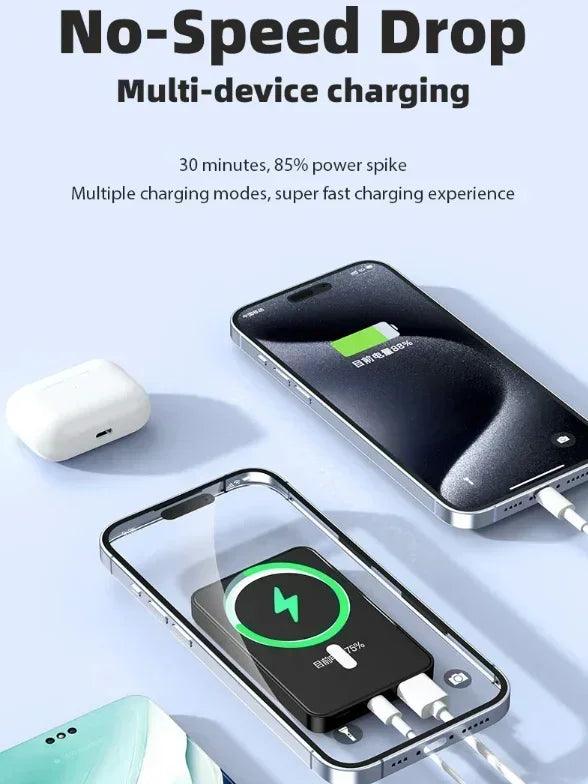 Xiaomi Power Bank 50000mAh Wireless Magnetic Power Bank Magsafe Super Fast Charging Suitable For IPhone Lenovo Samsung Huawei - Shopylife