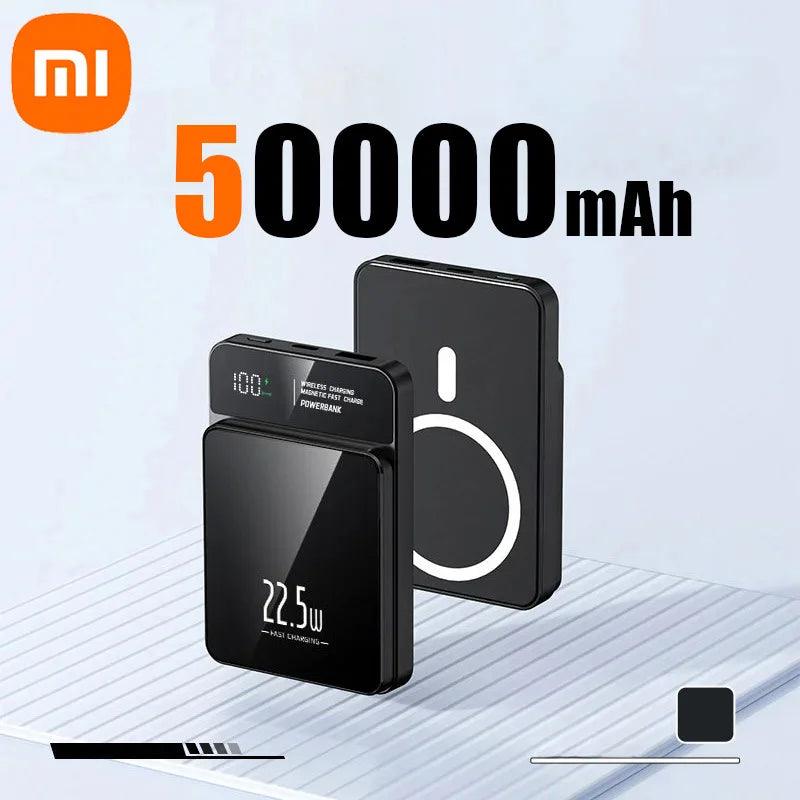 Xiaomi Power Bank 50000mAh Wireless Magnetic Power Bank Magsafe Super Fast Charging Suitable For IPhone Lenovo Samsung Huawei - Shopylife