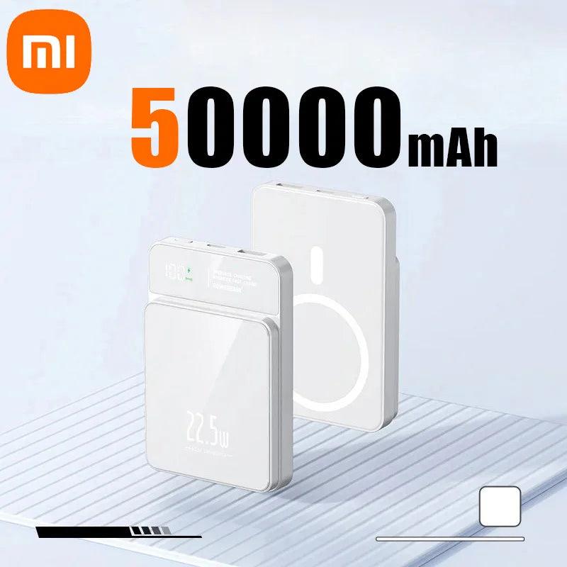 Xiaomi Power Bank 50000mAh Wireless Magnetic Power Bank Magsafe Super Fast Charging Suitable For IPhone Lenovo Samsung Huawei - Shopylife