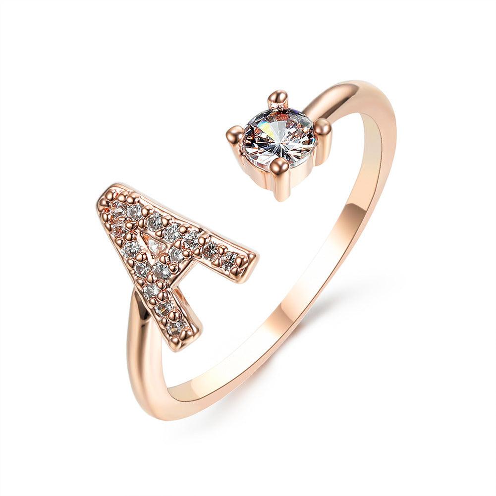 Sleek Letter Ring - Shopylife