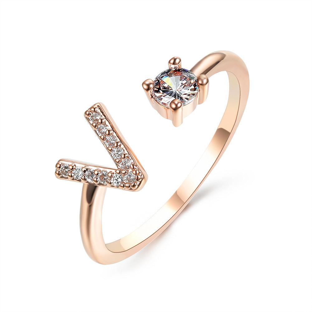 Sleek Letter Ring - Shopylife