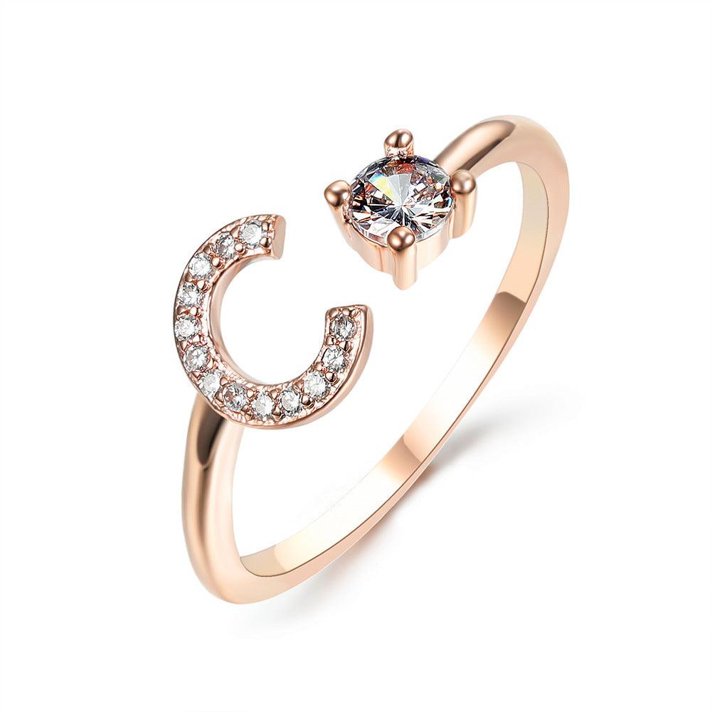 Sleek Letter Ring - Shopylife