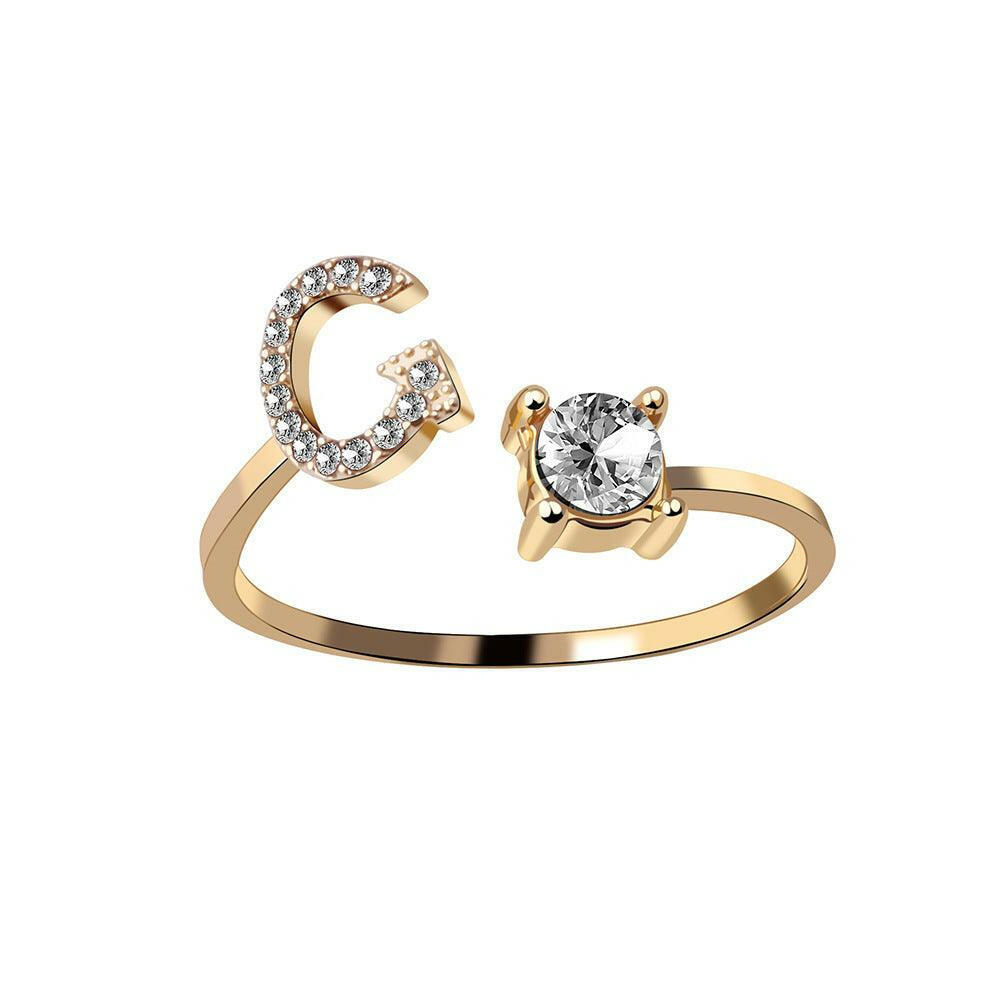 Sleek Letter Ring - Shopylife