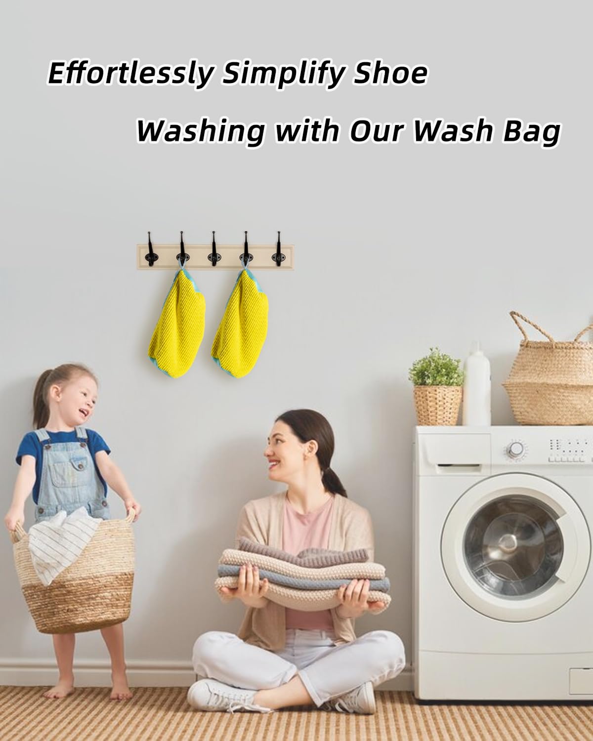 1PCS Washing Shoes Bag Cotton Laundry Fluffy Fibers Easily Remove Dirt Washing Bags Anti-Deformation Shoes Clothes Organizer Shopylife