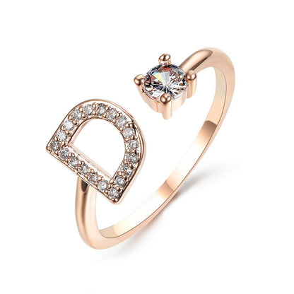 Sleek Letter Ring - Shopylife
