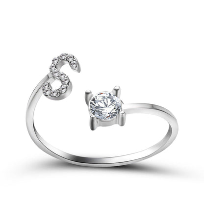 Sleek Letter Ring - Shopylife