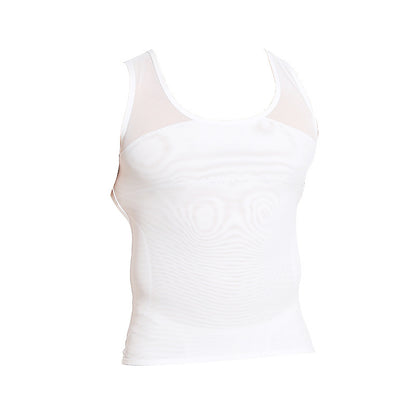 Mesh Body Shaping Vest Belly Contracting Men