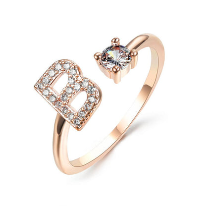 Sleek Letter Ring - Shopylife