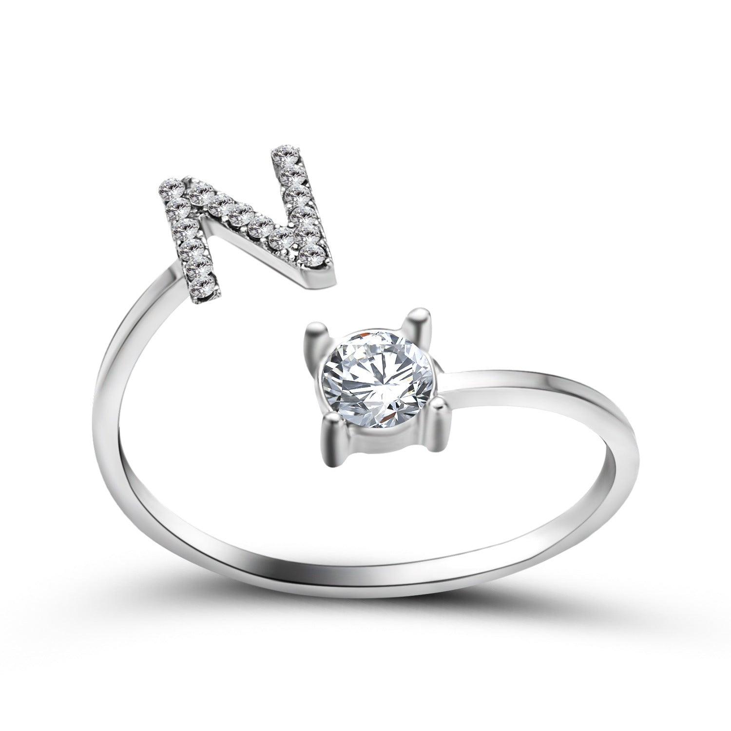 Sleek Letter Ring - Shopylife