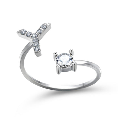 Sleek Letter Ring - Shopylife