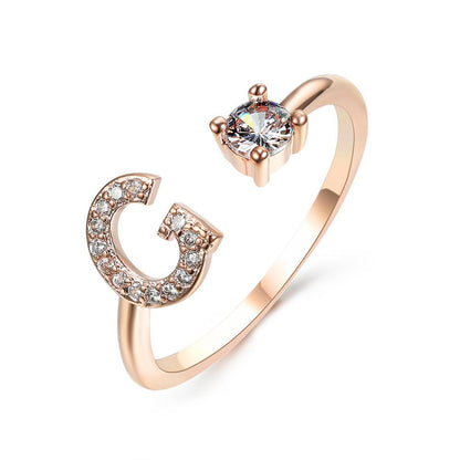 Sleek Letter Ring - Shopylife
