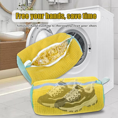 1PCS Washing Shoes Bag Cotton Laundry Fluffy Fibers Easily Remove Dirt Washing Bags Anti-Deformation Shoes Clothes Organizer Shopylife