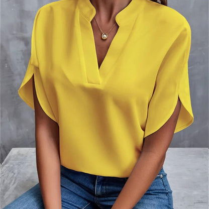 Chiffon V Top - Shopylife -   