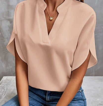 Chiffon V Top - Shopylife -   