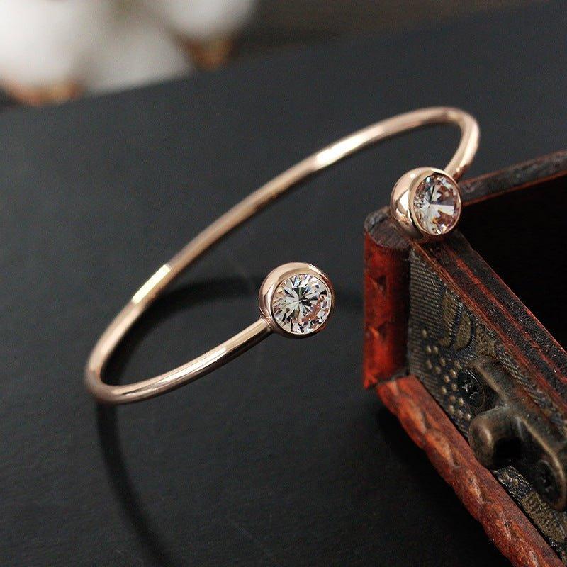Inlaid Zircon Bracelet - Shopylife -   