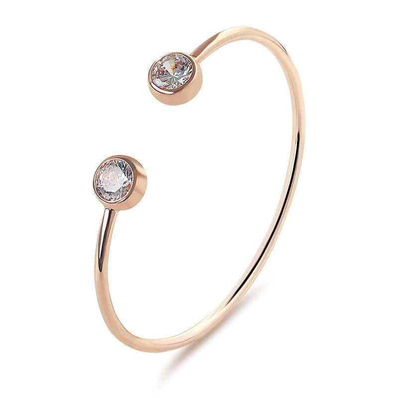 Inlaid Zircon Bracelet - Shopylife -   