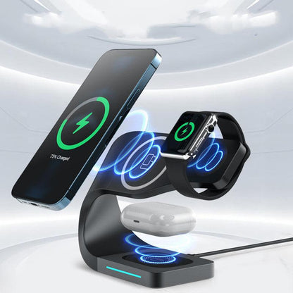 Multi-function Charging Stand Magnetic Wireless Charging 15W Fast Charging - Shopylife -   