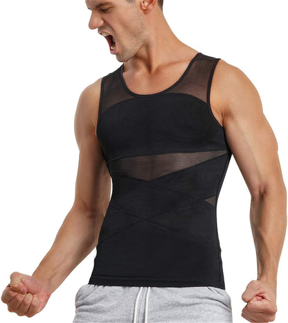 Fashion Personality Men's Breathable Mesh Tight Vest