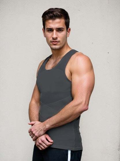 Fashion Personality Men's Breathable Mesh Tight Vest