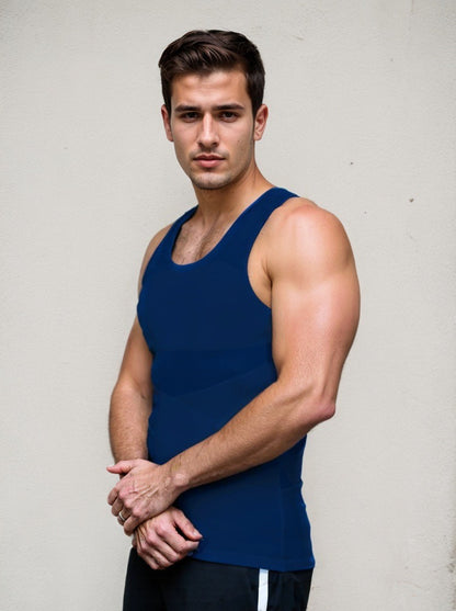 Fashion Personality Men's Breathable Mesh Tight Vest