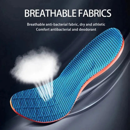 Orthopedic Sports Elasticity Insoles For Shoes Sole Unisex Technology Shock Absorption Breathable Running Insoles - Shopylife