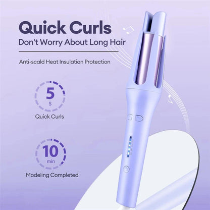 Tinsol 2 in 1 Automatic Hair Curler 32MM Auto Rotating Ceramic Hair Roller Professional Curling Iron Curling Wand Hair Waver - Shopylife