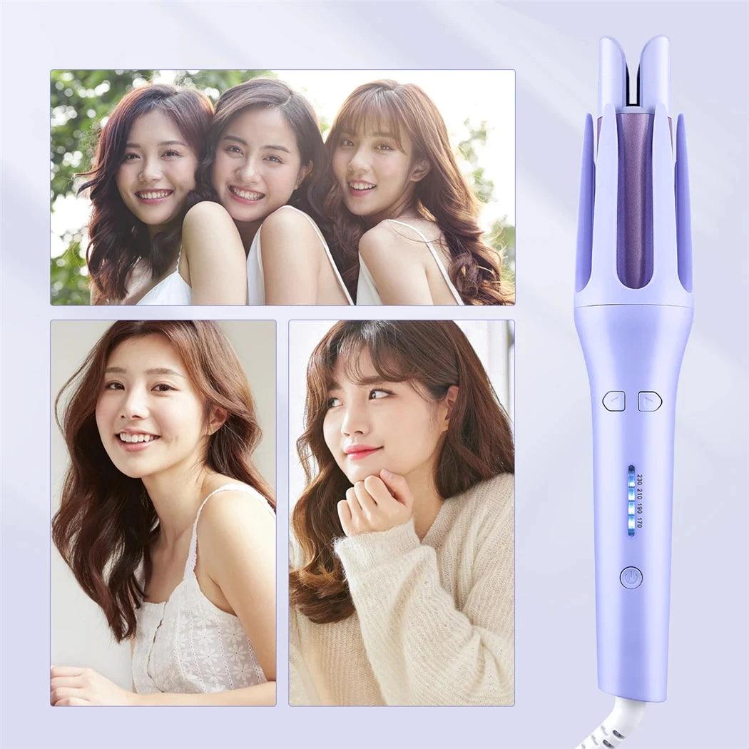 Tinsol 2 in 1 Automatic Hair Curler 32MM Auto Rotating Ceramic Hair Roller Professional Curling Iron Curling Wand Hair Waver - Shopylife