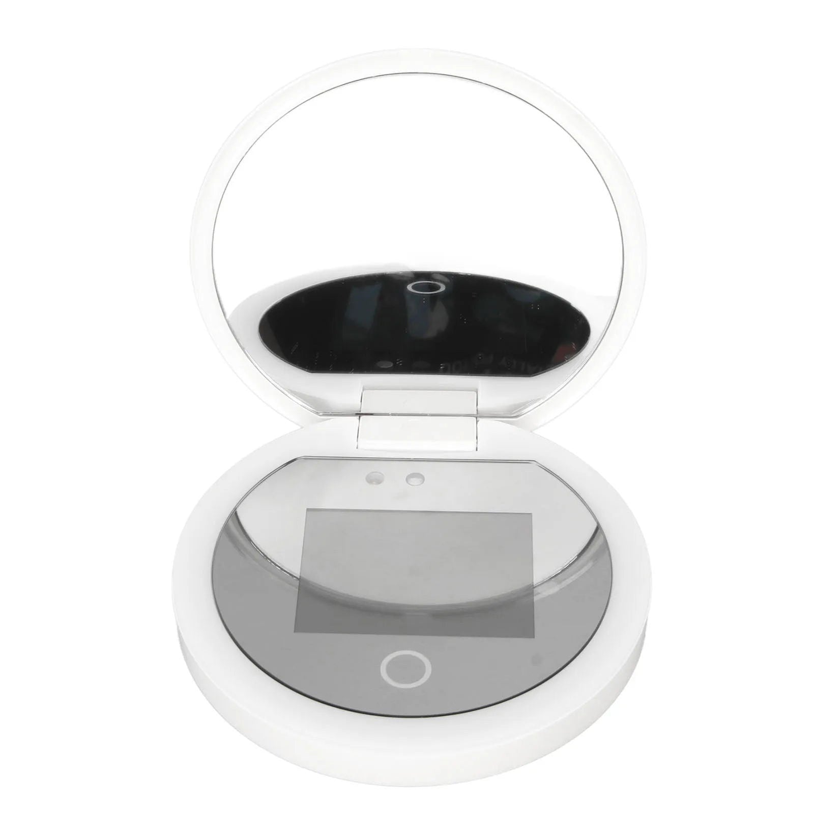 UV Mirror Sunscreen Testing Camera with Light 2X Magnification Travel Makeup 3.5in Pocket Size L - Shopylife