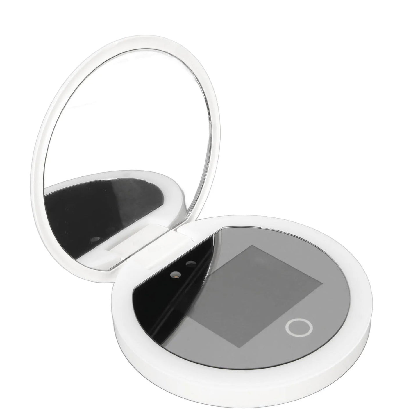 UV Mirror Sunscreen Testing Camera with Light 2X Magnification Travel Makeup 3.5in Pocket Size L - Shopylife