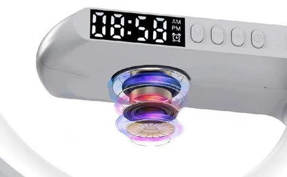 Wireless Charger Pad Stand Speaker TF Card RGB Night Light Lamp Alarm Clock Fast Charging Station Dock for iPhone Samsung Xiaomi - Shopylife