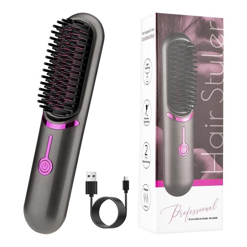 Wireless Straight Comb USB Charging Hairdressing Comb Rolls - Shopylife