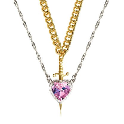 Gold Heart & Sword Necklace™ (Buy 1 Today and Get 1 FREE)