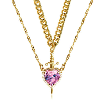 Gold Heart & Sword Necklace™ (Buy 1 Today and Get 1 FREE)